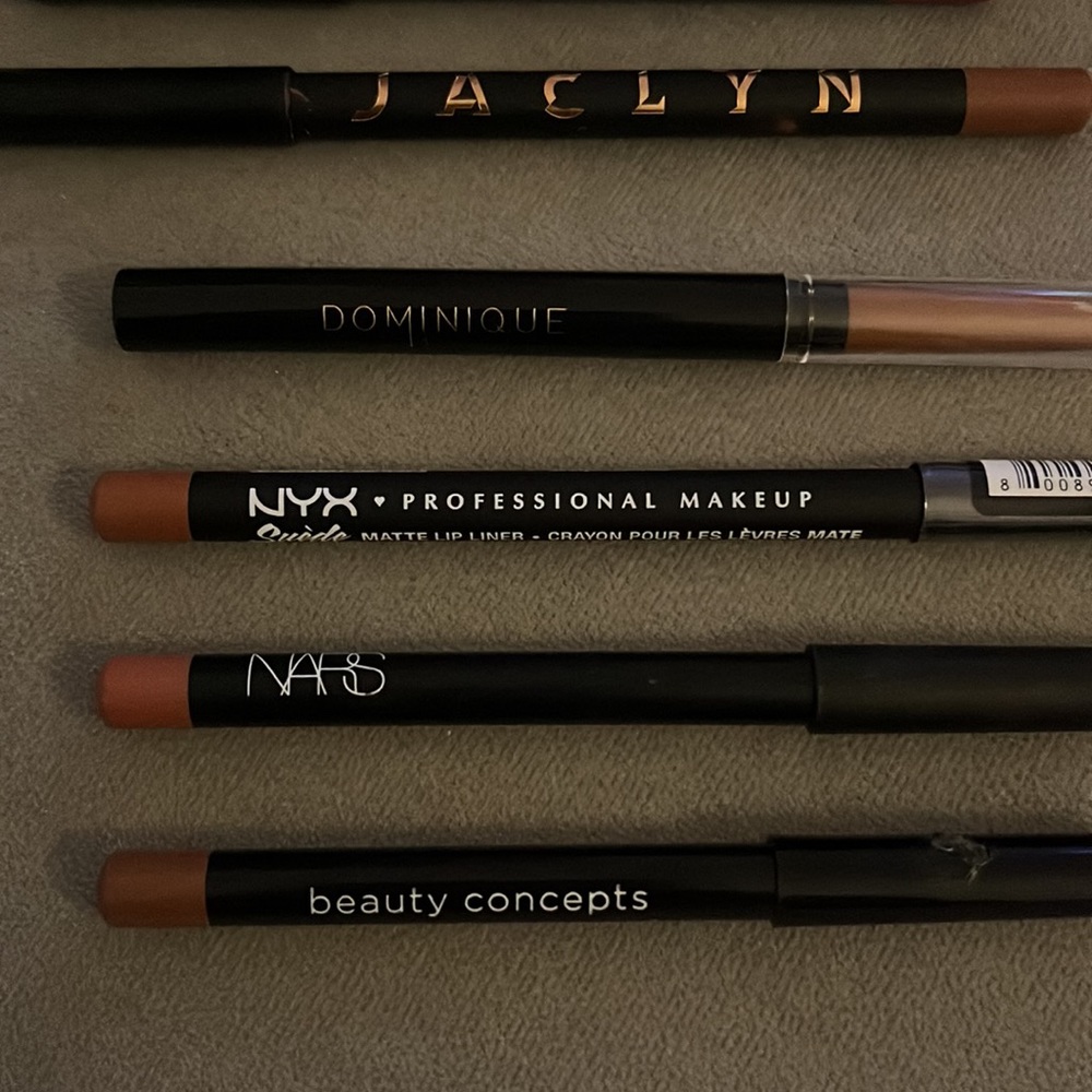 6 neutral nude lip liners NARS NYX DOMINIQUE JACKLYN GIVENCHY - Picture 3 of 5